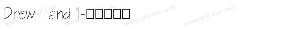 Drew Hand 1字体转换